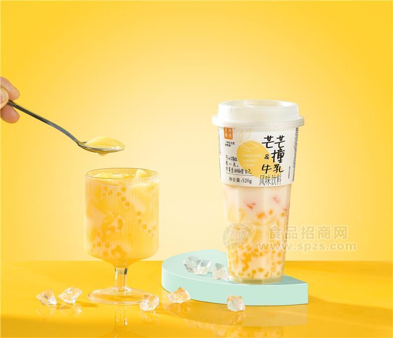 茶雅果绣-芒芒撞牛乳风味饮料