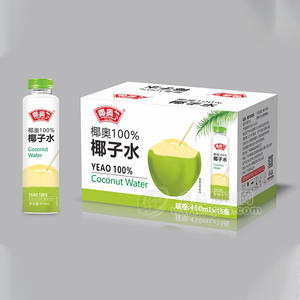 椰奧100%天然椰子水箱裝招商450ml×15瓶