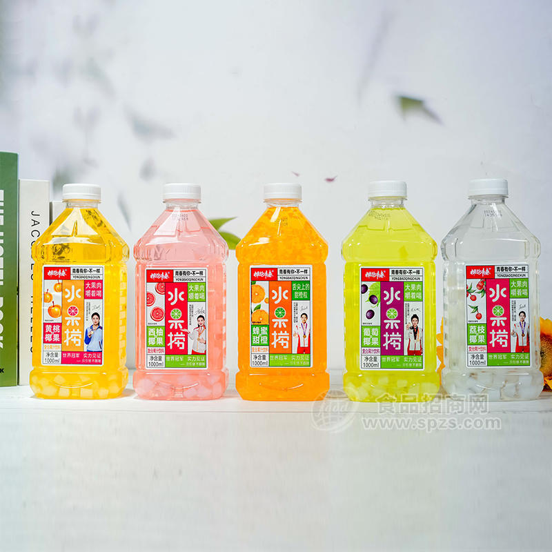 拥抱青春混合口味复合果汁饮料瓶装招商1000ml