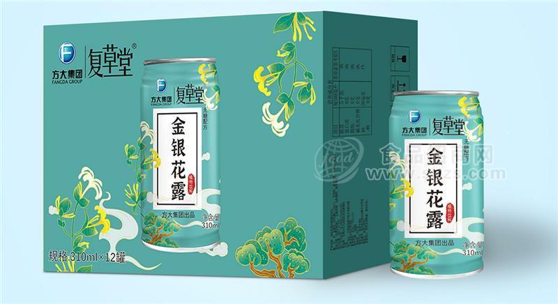 復(fù)草堂金銀花無糖植物飲料箱裝310ml