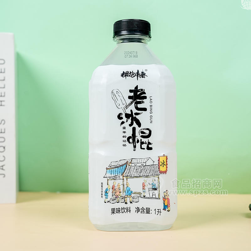 拥抱青春老冰棍果味饮料瓶装招商1L 