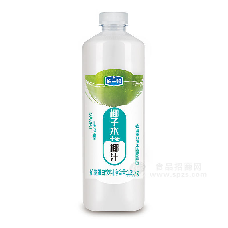 伯蘭頓椰子水＋椰汁植物蛋白飲料招商1.25kg