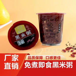 粥锦记免煮即食黑米粥杯装招商360g