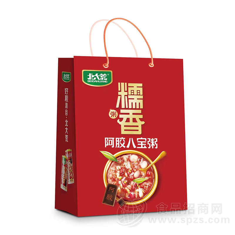 北大荒糯香阿胶八宝粥方便食品袋装招商