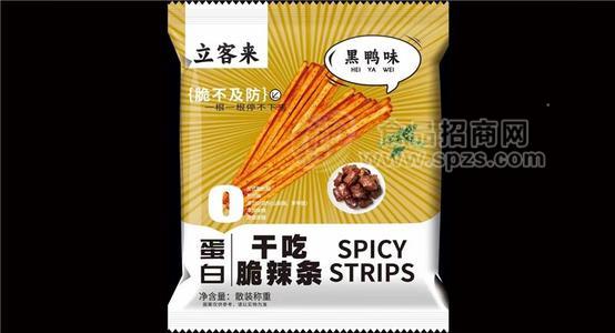 立客來(lái)黑鴨味干吃脆辣條散稱