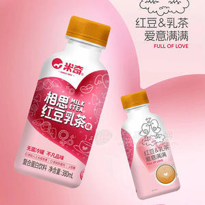米奇相思红豆乳茶味复合蛋白饮料招商380ml