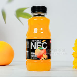 擁抱青春巴西橙nfc復合果汁飲料瓶裝招商350ml