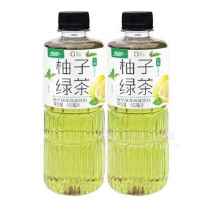 欢臣柚子绿茶风味饮料400ml