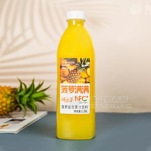 椰吉星菠萝满满nfc菠萝复合果汁饮料瓶装招商1.18L