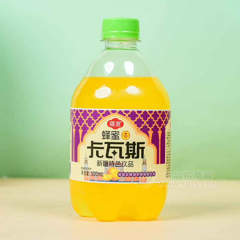 疆宴蜂蜜格瓦斯菠萝味碳酸硬料瓶装招商500ml 