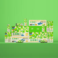 椰吉生榨椰汁植物蛋白饮品箱装招商245ml×24瓶