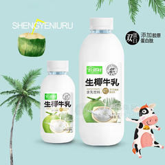 怡道鲜生椰牛乳乳饮料瓶装招商450ml-1L