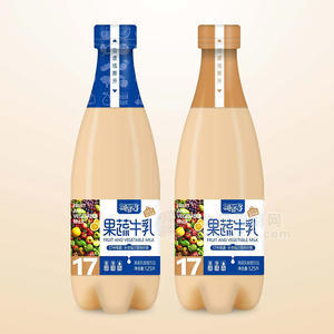 椰吉星果蔬牛乳乳酸菌發(fā)酵奶飲品瓶裝招商1.25L