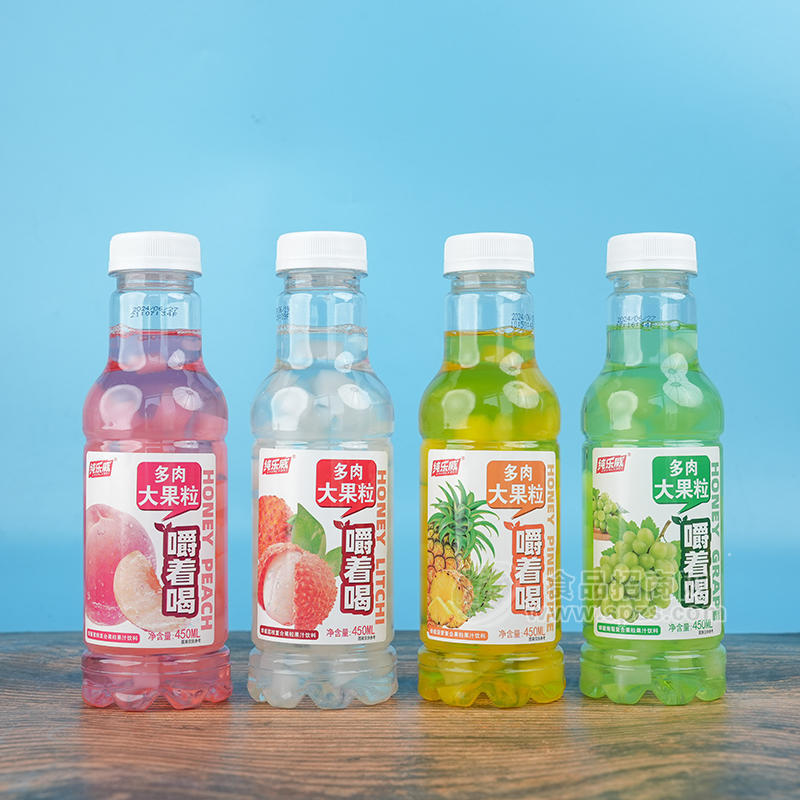 纯乐威多肉大果粒复合果汁饮料450ml 