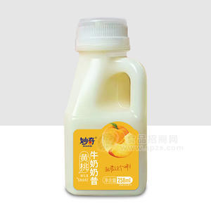 妙奇黃桃牛奶奶昔風(fēng)味飲品瓶裝招商258ml