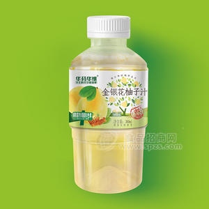 华药华维金银花柚子汁风味饮料瓶装招商360ml