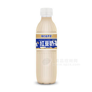 海心益禾堂红豆奶茶风味饮料瓶装招商700g