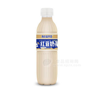 海心益禾堂紅豆奶茶風(fēng)味飲料瓶裝招商700g