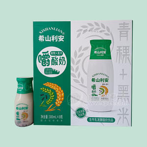 希山利安青稞黑米生牛乳發(fā)酵酸奶飲品箱裝招商300ml×8瓶