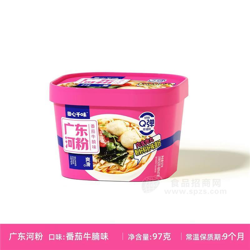 田心千味广东河粉番茄牛腩味方便食品97g