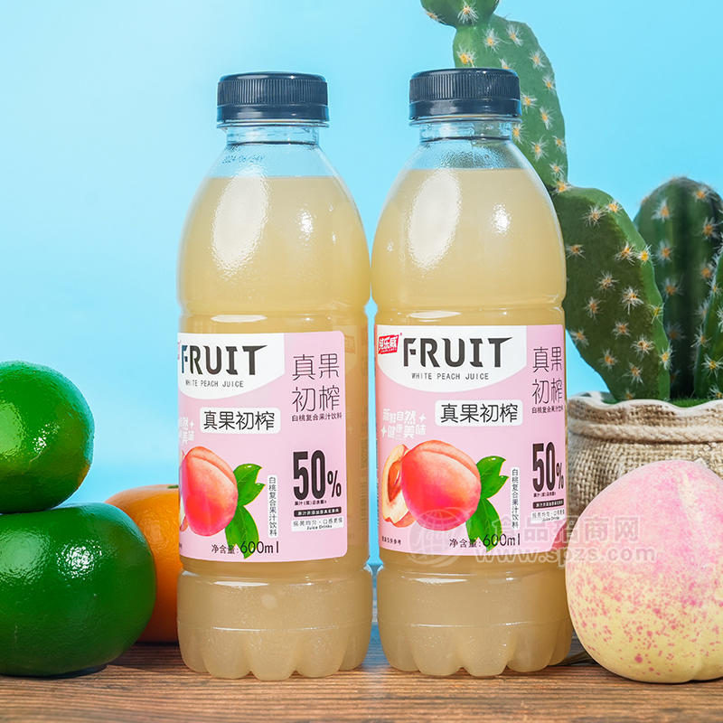 纯乐威白桃复合果汁饮料600ml 