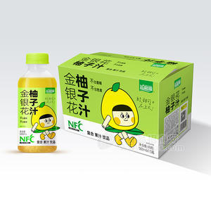 益和源nfc金銀花柚子汁復合果汁飲料瓶裝招商500ml×15