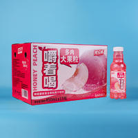 純樂(lè)威蜂蜜蜜桃復(fù)合果粒果汁飲料箱裝招商450ml×15瓶