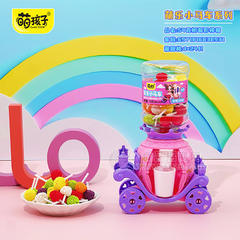 萌孩子萌乐小马车树莓形棒糖箱装招商54g×24只