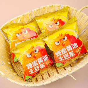 蜂蜜黄油味土豆条手抓包果蔬脆厂家批发代加工代理订制外贸出口