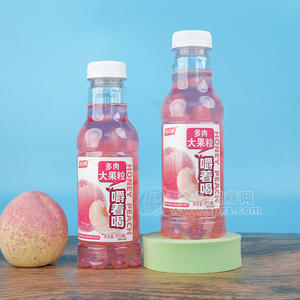 純樂威多肉大果粒蜂蜜蜜桃復(fù)合果汁飲料450ml