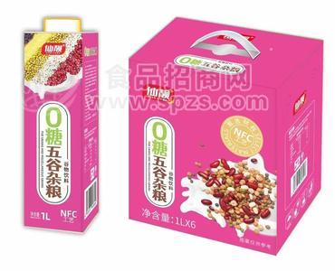 仙靓0糖NFC五谷杂粮谷物饮料L