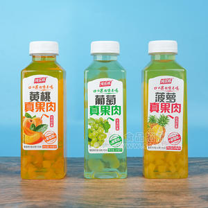 純樂威菠蘿黃桃葡萄真果肉復(fù)合果汁飲料500ml