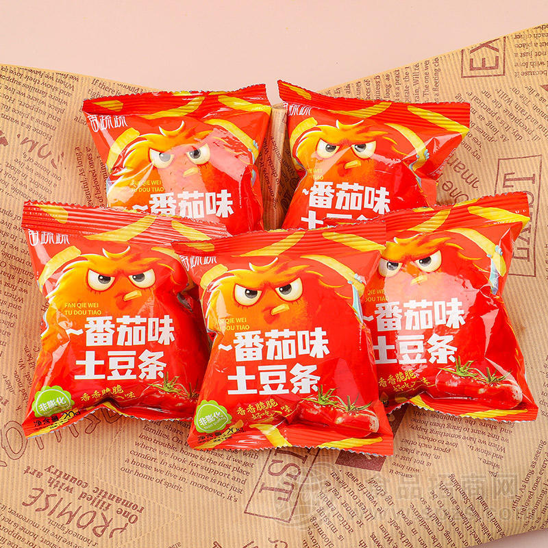 番茄味土豆条手抓包果蔬脆厂家批发代加工代理订制贴牌外贸出口