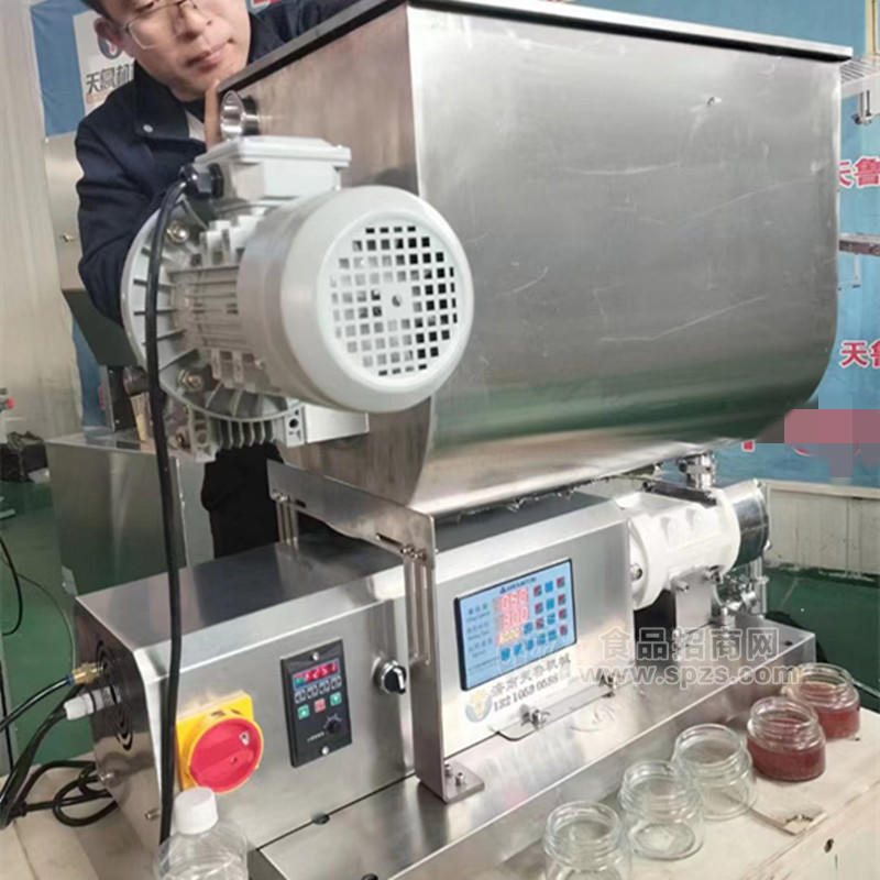 蒜蓉醬蔥油醬灌裝機 濟南天魯單頭醬料灌裝機