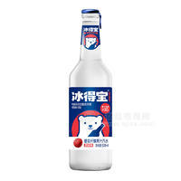 冰得寶荔枝味膳食纖維果汁汽水瓶裝招商520ml