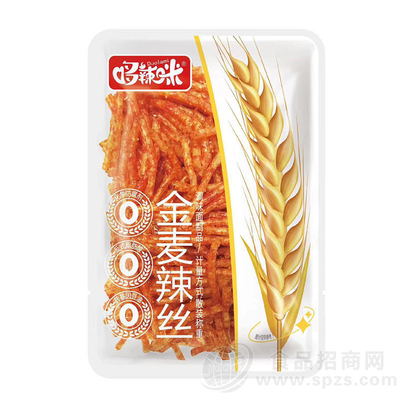 哆辣咪金麦辣丝调味面制品散装招商