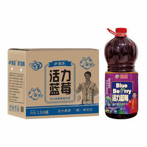 途樂活力藍莓果味飲料箱裝招商2.5L×6瓶