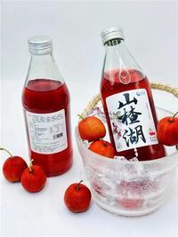 山楂果汁气泡水玻璃瓶饮品