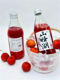 山楂果汁氣泡水玻璃瓶飲品