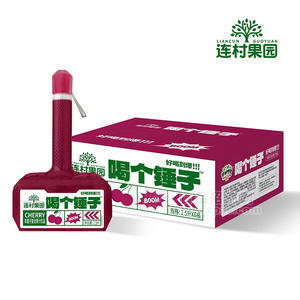 連村果園喝個錘子車厘子復(fù)合果汁飲品箱裝招商1.5L×6瓶