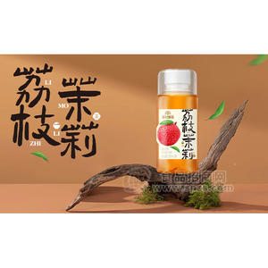 連村果園荔枝茉莉茶味果汁飲料瓶裝招商380ml