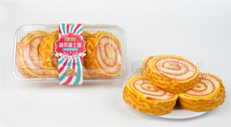 秉纯戚风瑞士卷红茶味蛋糕