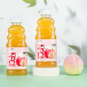 發(fā)財(cái)雨NFC蜜桃復(fù)合果汁飲料瓶裝招商600ml