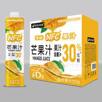 快乐选择芒果汁复合果汁饮料箱装招商1.5L×6盒