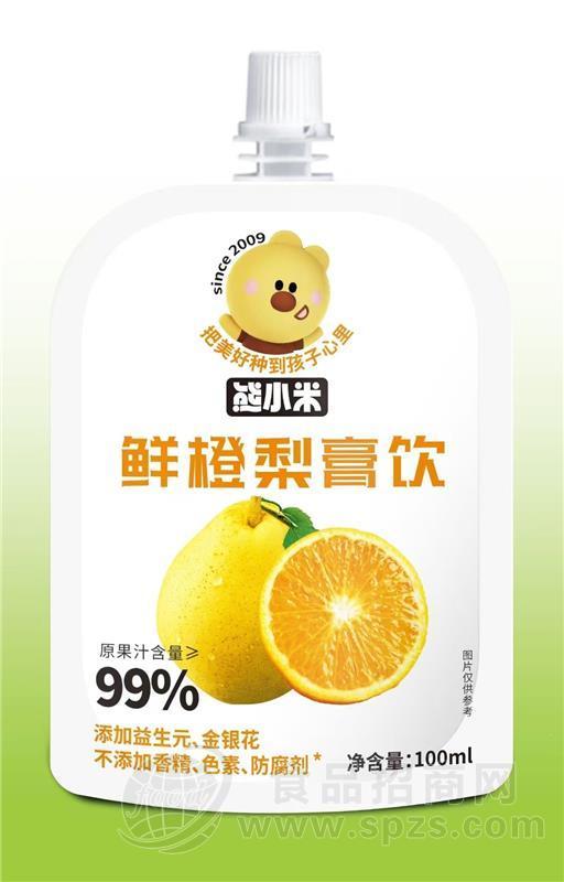 熊小米鲜橙梨膏饮100ml