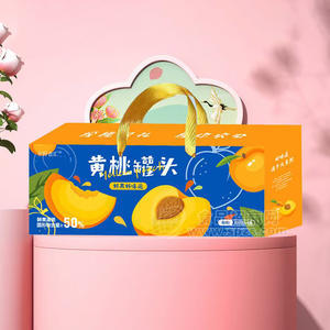 乡野食汇黄桃罐头鲜果灌装箱装招商500g×4瓶
