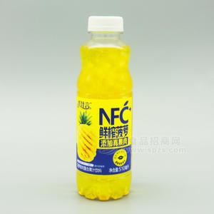美汁言菠萝果肉复合果汁饮料瓶装招商510ml