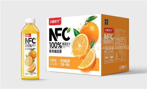 小樣時光NFC果汁橙汁餐飲渠道箱裝招商1L×12瓶