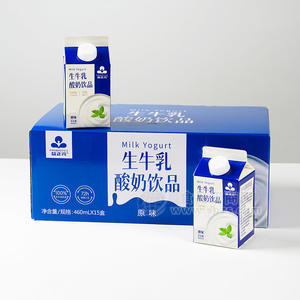 生牛乳原味酸奶飲品箱裝招商460ml×15盒