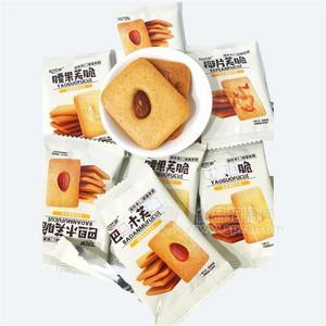 坚果芙脆饼干椰片腰果巴旦木三种坚果混合装